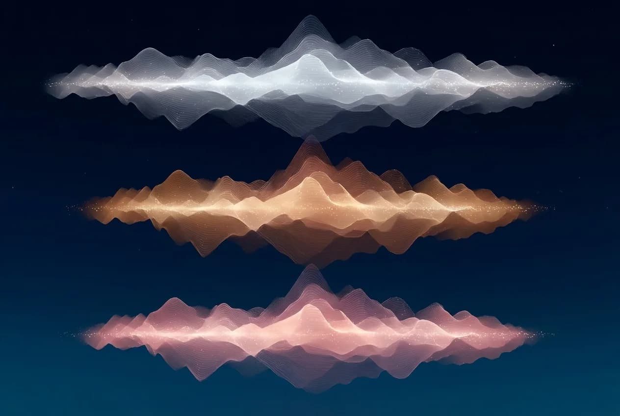 Layered soundwave visualization